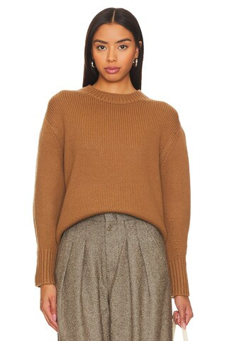 Vince Boyfriend Crew Sweater in Mink from Revolve.com | Revolve Clothing (Global)