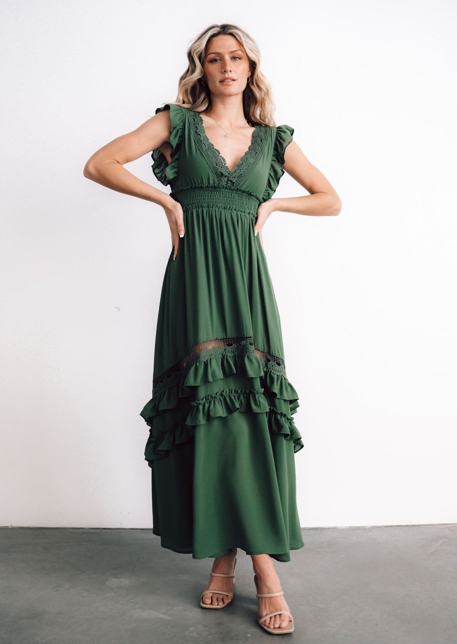 Jasmine Ruffle Maxi Dress | Baltic Born