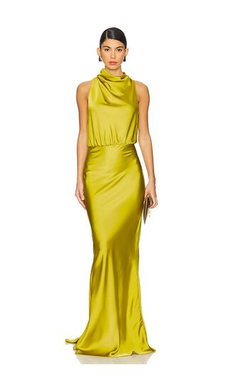Tabita Maxi Dress in Kiwi | Revolve Clothing (Global)