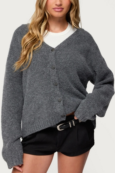 Edikted Shiraz Oversized Knit Cardigan | Urban Outfitters (US and RoW)