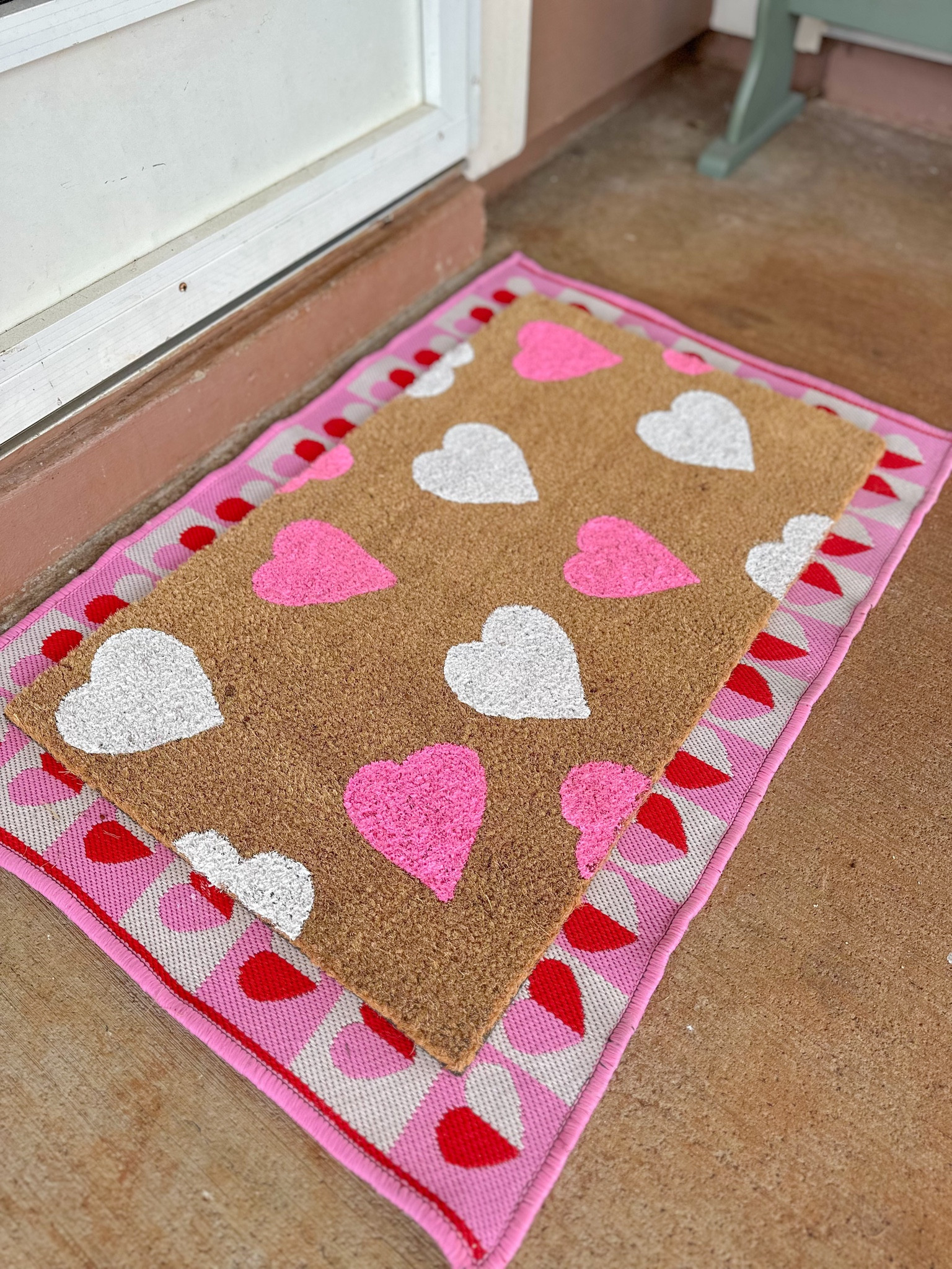 DIY Valentines door mat 🩷