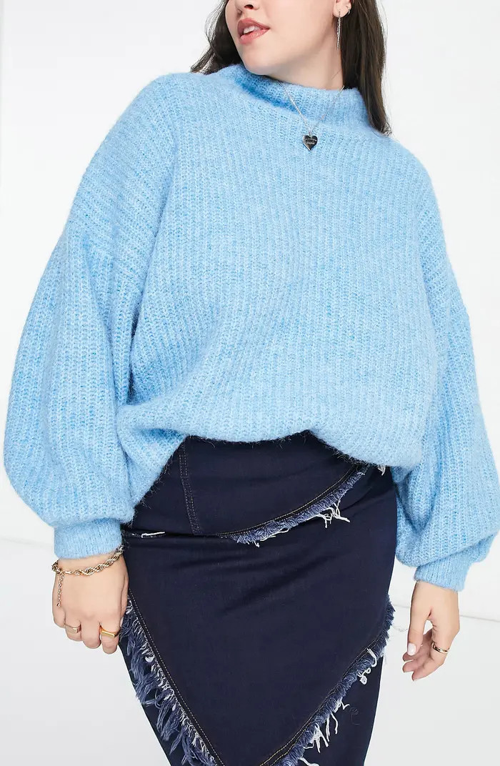 Oversize Mock Neck Sweater | Nordstrom