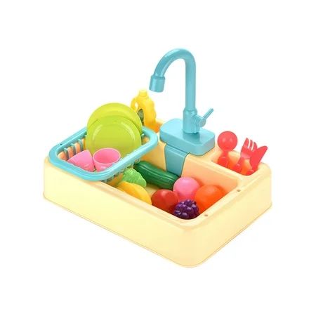 Pannow Play Sink Kids Dishwasher Play Running Water Pretend Kitchen Toys for Boys and Girls | Walmart (US)