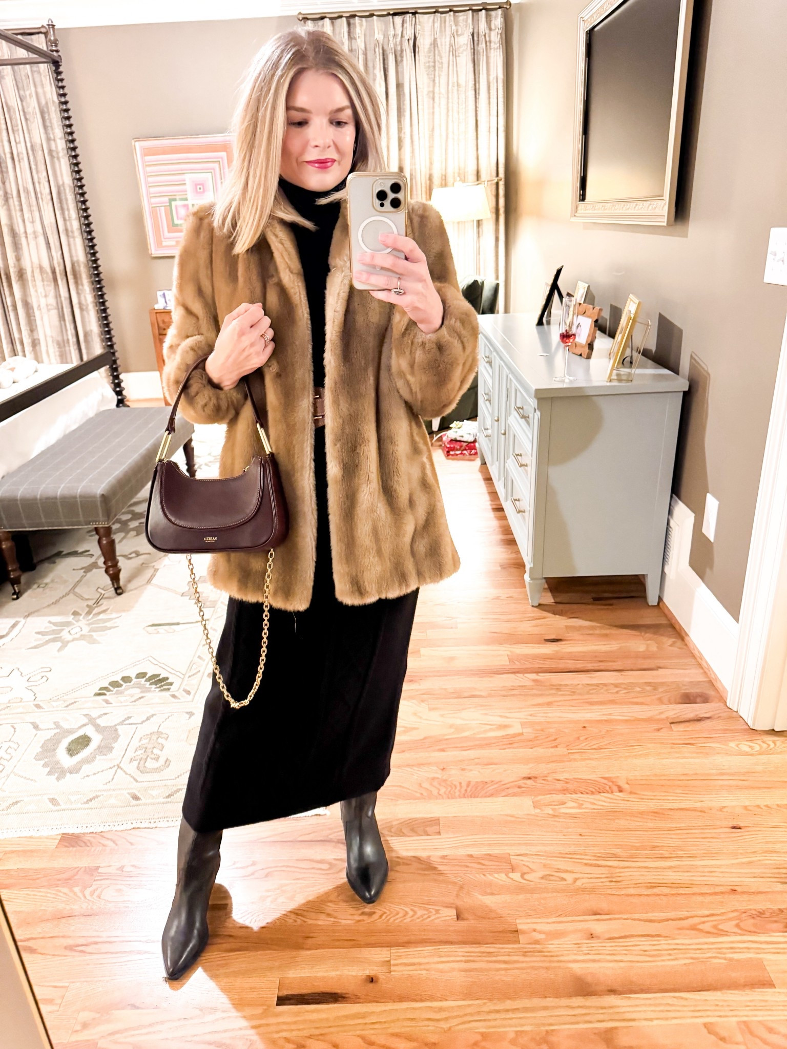 Last Christmas party of 2025. ✔️ Highly recommend thrifting for fur coats, you’ll be amazed at what you can find  

#LTKootd #LTKSeasonal #LTKHoliday