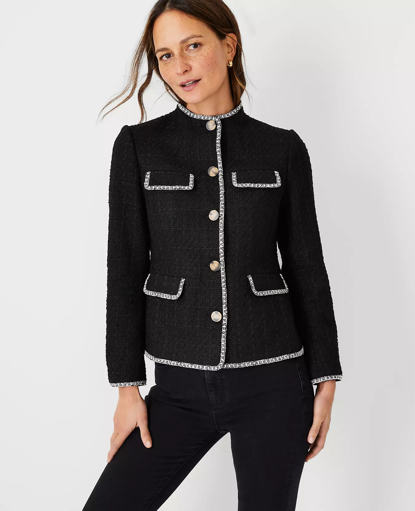 Tweed Military Jacket | Ann Taylor (US)
