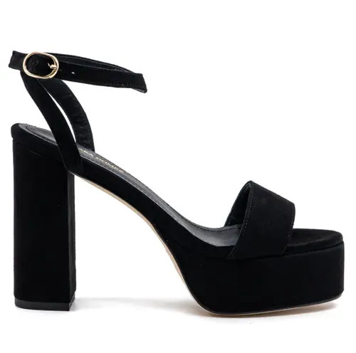 Andrea Gomez Becka Suede Platform in Black at Nordstrom, Size 39.5 | Nordstrom