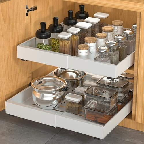 DEKAVA Pull Out Cabinet Organizer Expandable 2 pack, Adhesive with Nano Film, Pull Out Drawers fo... | Amazon (CA)