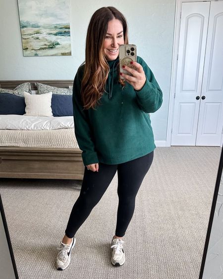 Old Navy Fleece Pullover 

Top tts, L // Leggings tts, L // Sneaker size up 1/2

Fall outfit | fall fashion | curve style | midsize fashion | size large | winter outfits 

#LTKstyletip #LTKcurves #LTKSeasonal