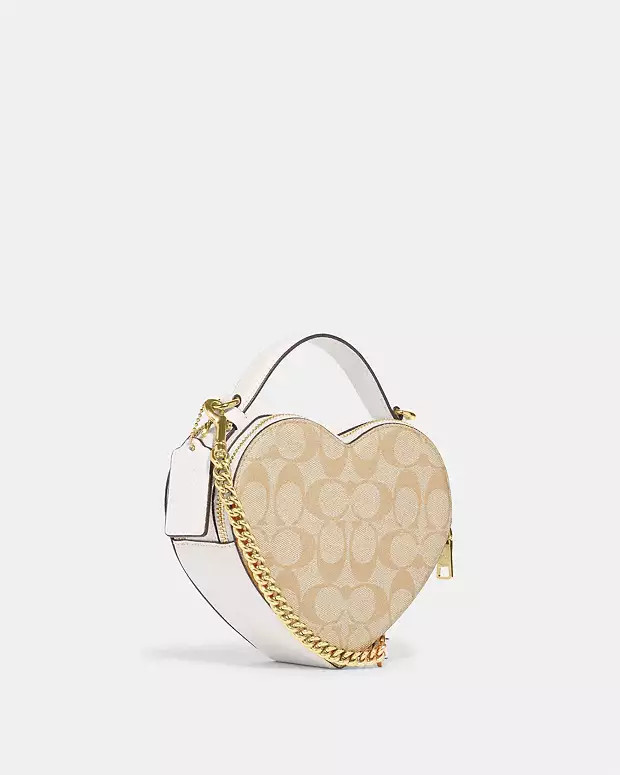 Heart Crossbody In Signature Canvas | Coach Outlet US