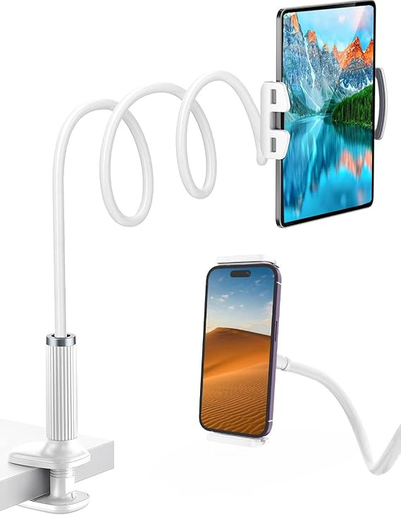 Gooseneck Tablet Holder - Flexible Tablet Stand, Tablet Holder,Cell Phone Holder,Cell Phone Stand... | Amazon (US)
