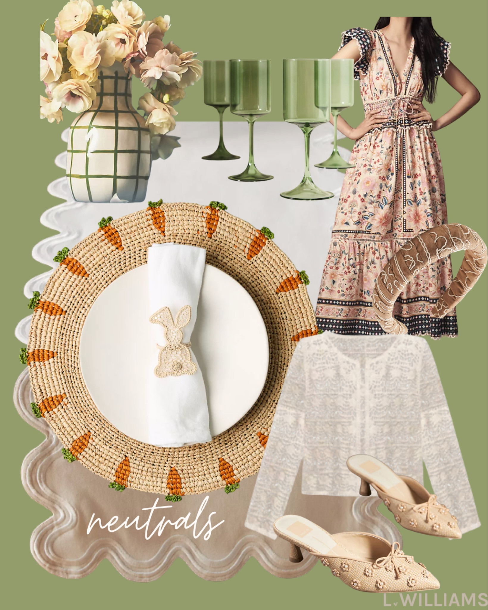 neutral Easter finds from @anthropologie I am loving #anthropartner #ad 