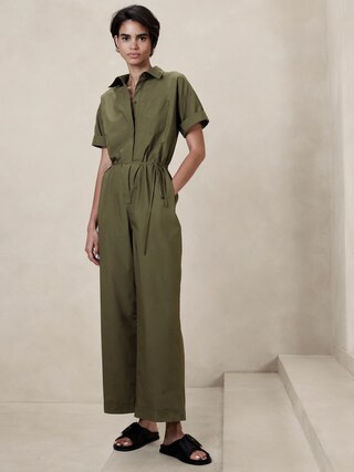 Tie-Waist Jumpsuit | Banana Republic Factory