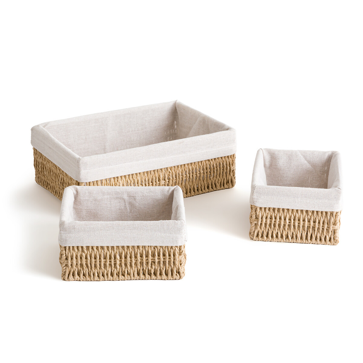 Set of 3 Papeli Paper Rope Baskets | La Redoute (UK)