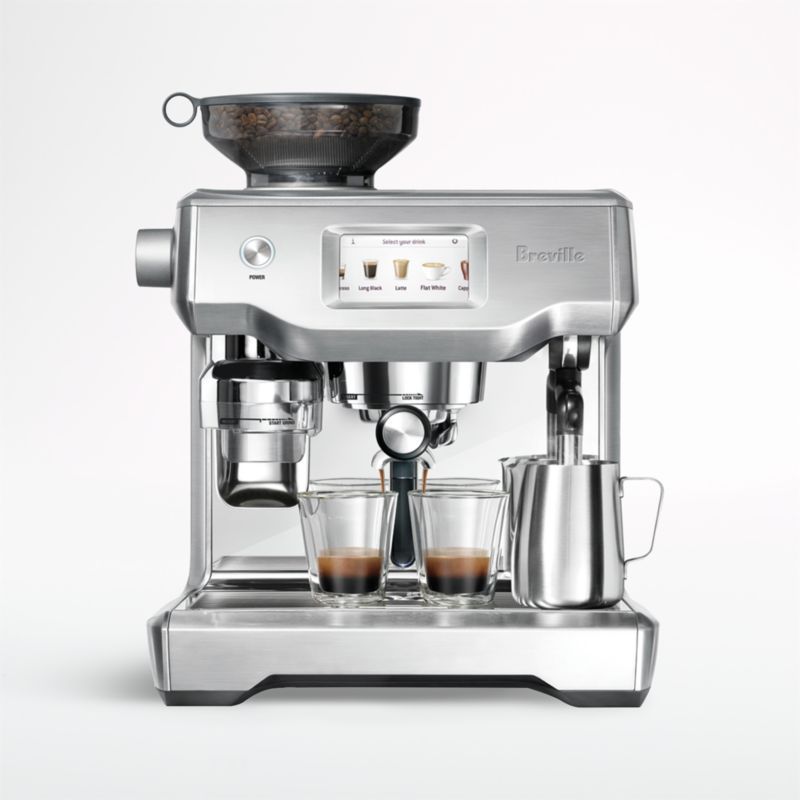 The Oracle Touch Brushed Stainless Steel Espresso Machine by Breville  | Crate and Barrel | Crate & Barrel