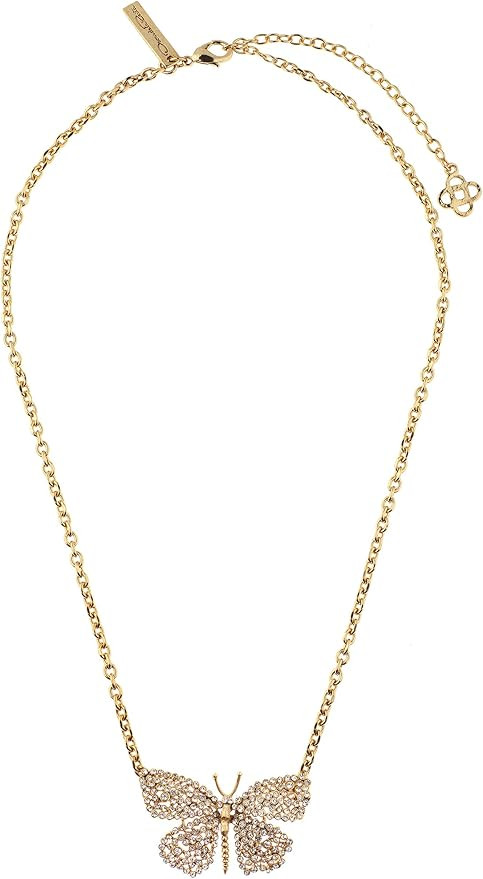Amazon.com: Oscar de la Renta, Butterfly Pendant Necklace, Crystal | Amazon (US)