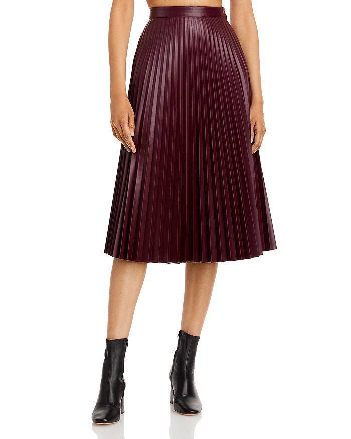 Proenza Schouler White Label Pleated Faux Leather Skirt Back to Results -  Women - Bloomingdale's | Bloomingdale's (US)