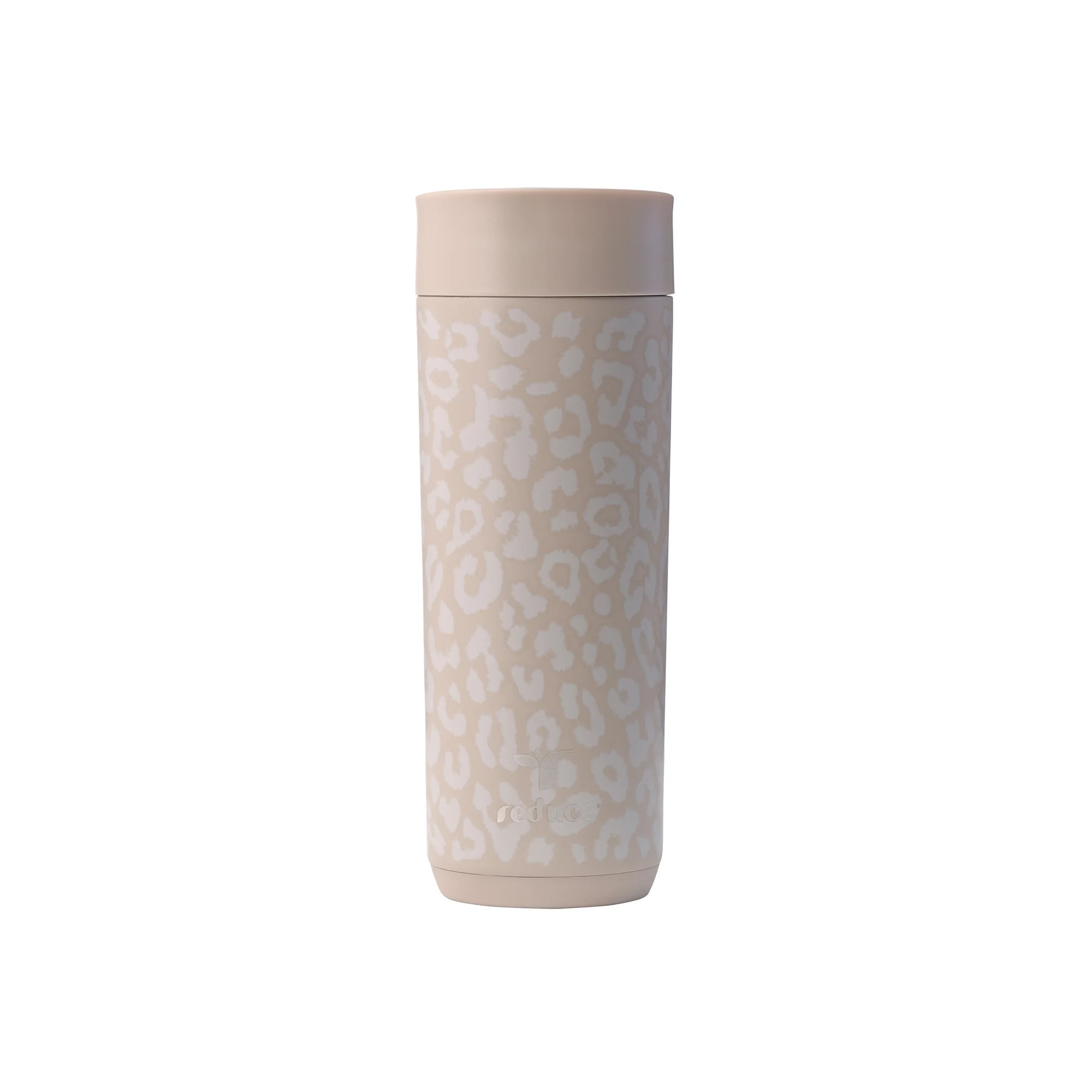 Reduce 16oz Perk One-Handed Coffee Tumbler, Sand Leopard Print | Walmart (US)
