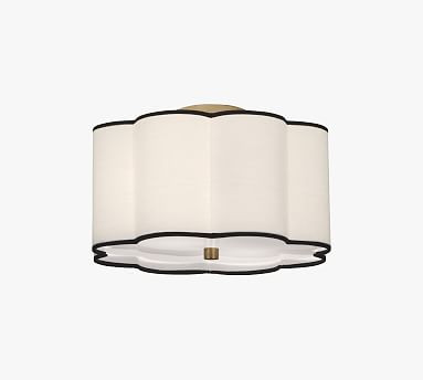Tess Scalloped Flush Mount | Pottery Barn (US)