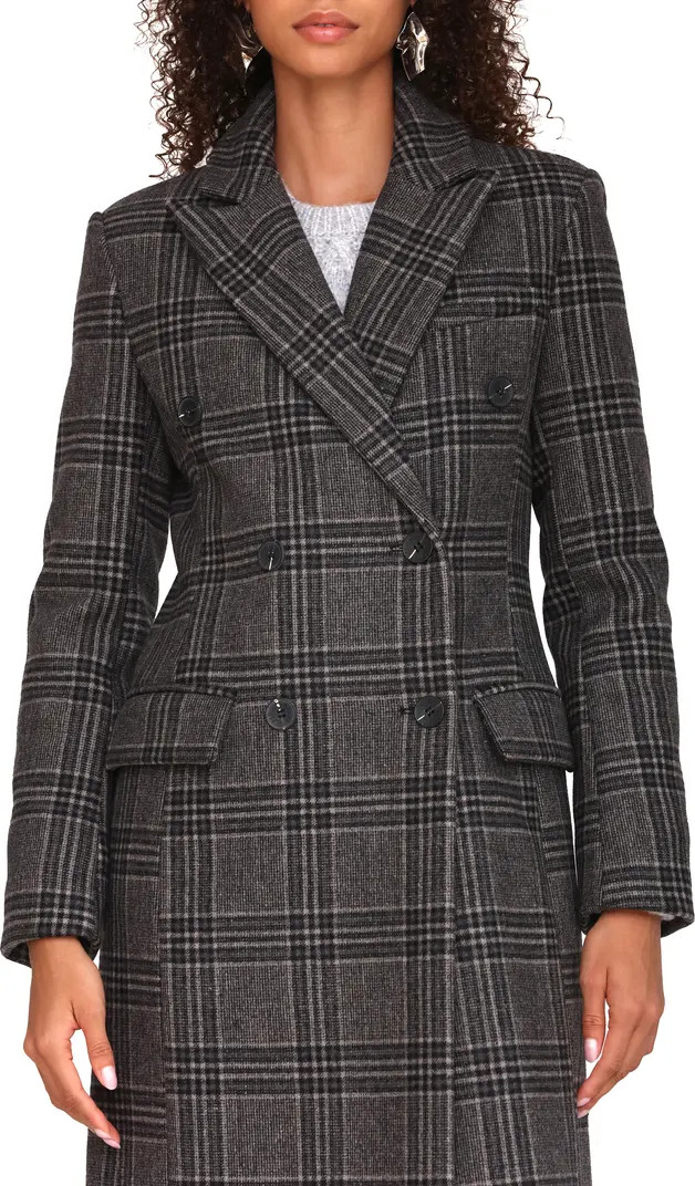 Avec Les Filles Plaid Double Breasted Coat | Nordstromrack | Nordstrom Rack