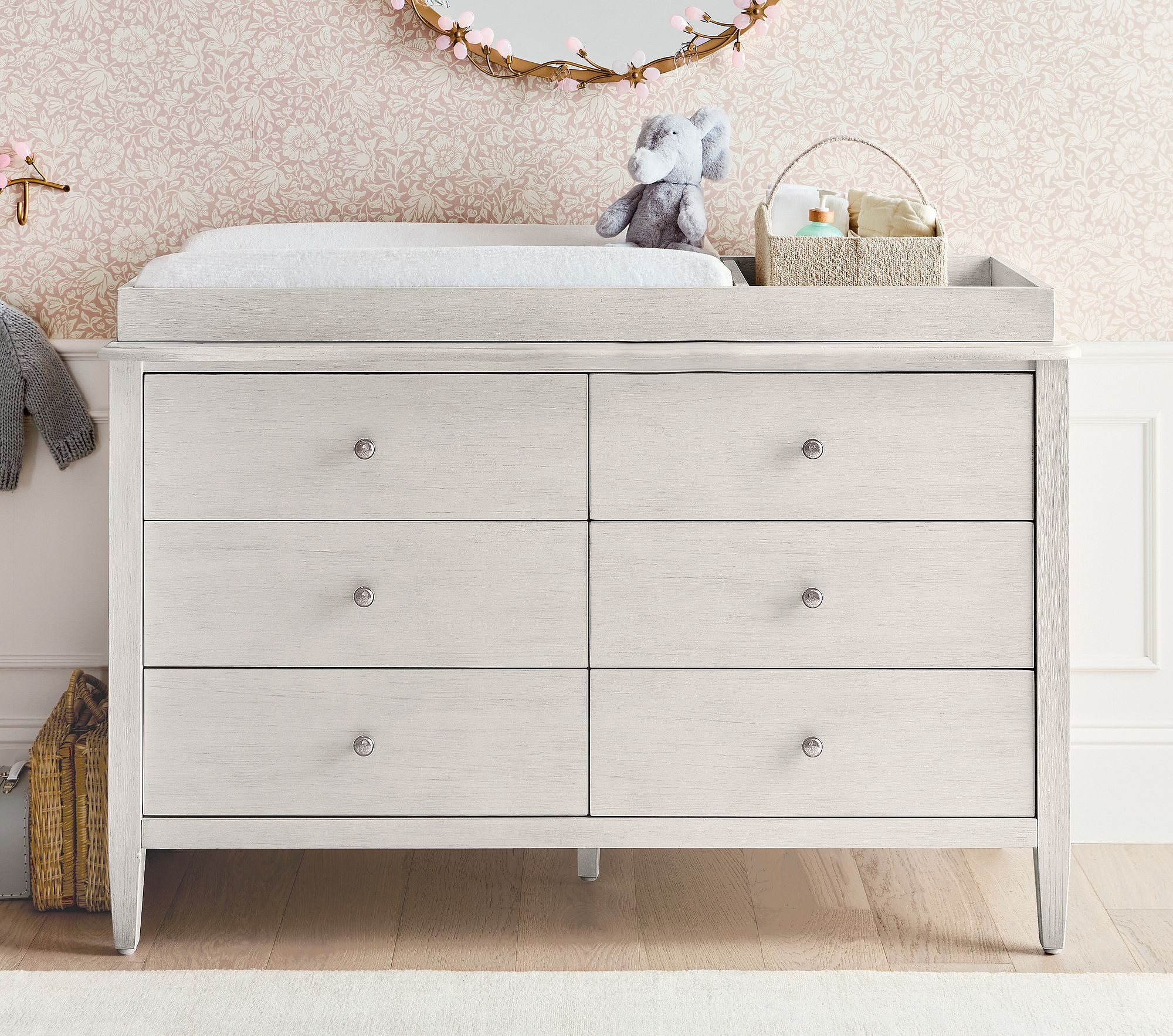 Willow 6-Drawer Dresser & Topper Set (52w x 21d") | Pottery Barn Kids
