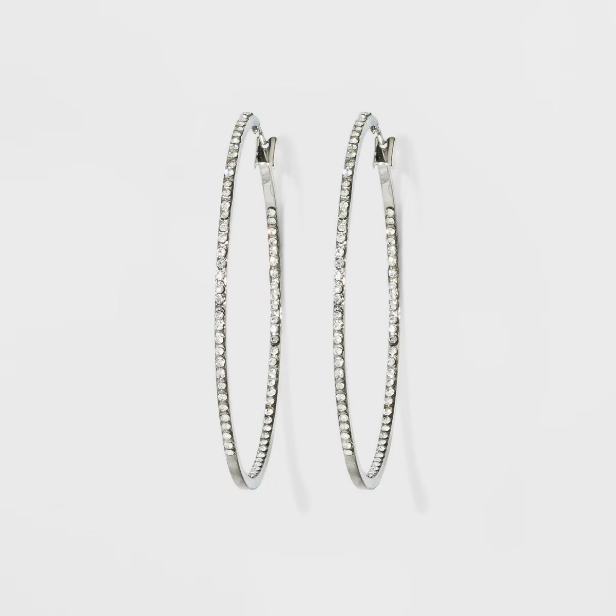 Hoop with Pave Stones Earrings - A New Day™ | Target
