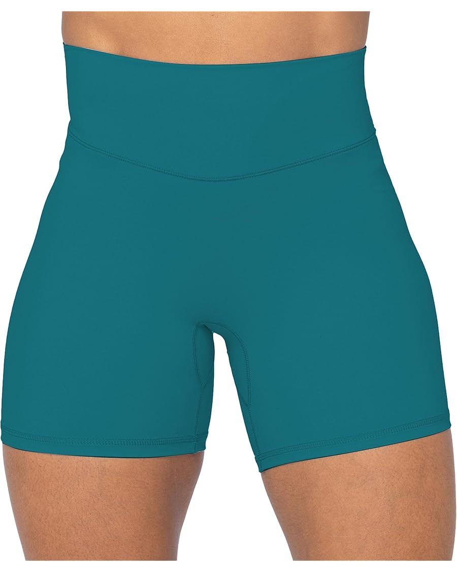 Sunzel No Front Seam High Waist Biker Shorts for Women, Squat Proof Yoga Workout Gym Bike Shorts | Amazon (US)