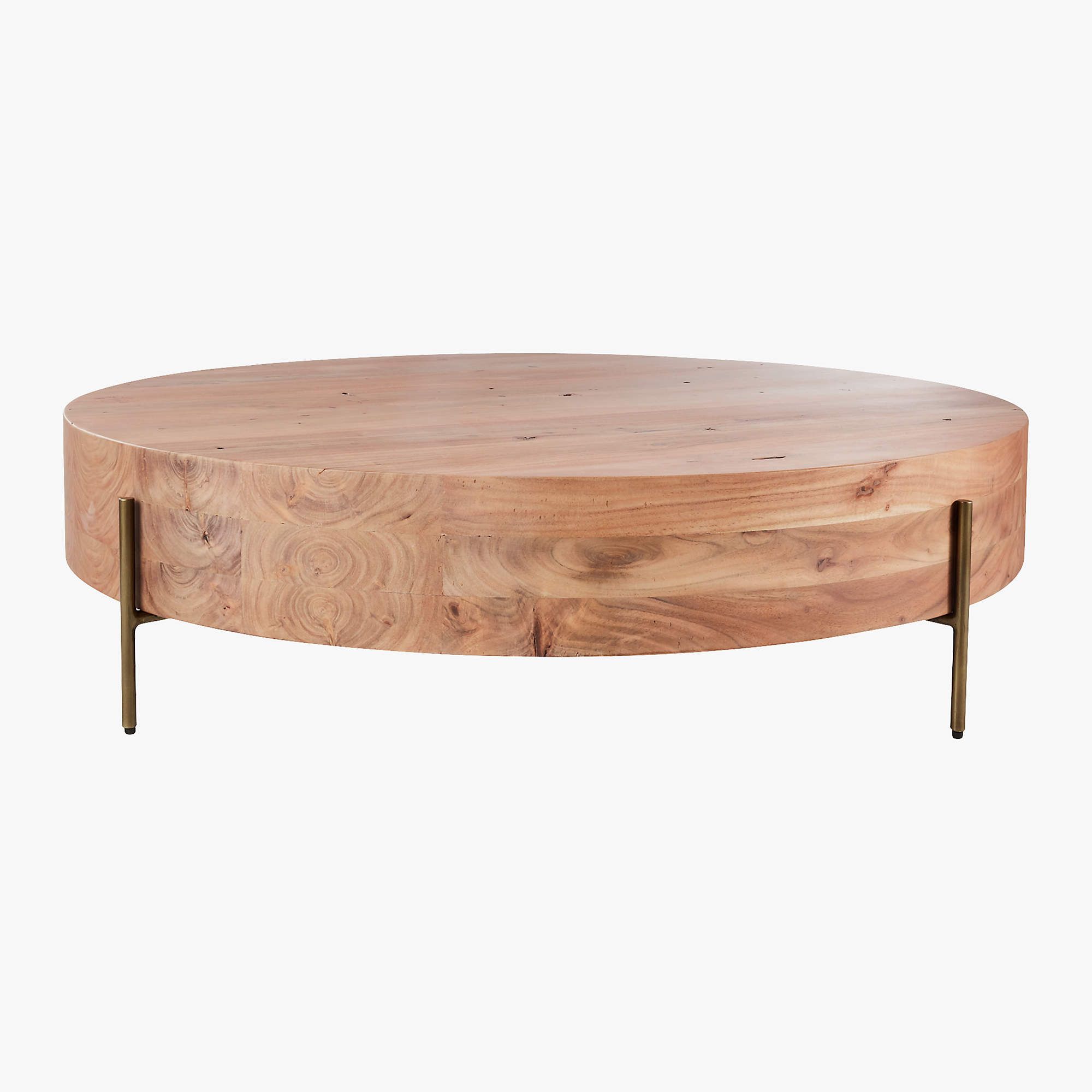 Proctor Low Round Wood Coffee Table + Reviews | CB2 | CB2