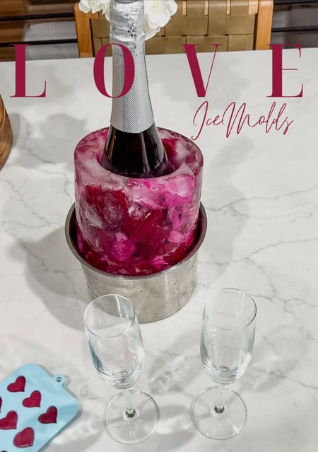 I love this ice mold! You can put anything in it from flowers to leaves to photos. It’s fun to surprise your guests with it and it’s always a topic of conversation. 

🏷️ ice mold , champagne bucket , ice bucket , silicone heart mold

#LTKhome #LTKparties