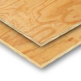 11/32 in. x 4 ft. x 8 ft. Rtd Southern Yellow Pine Plywood Sheathing 112590 - The Home Depot | The Home Depot