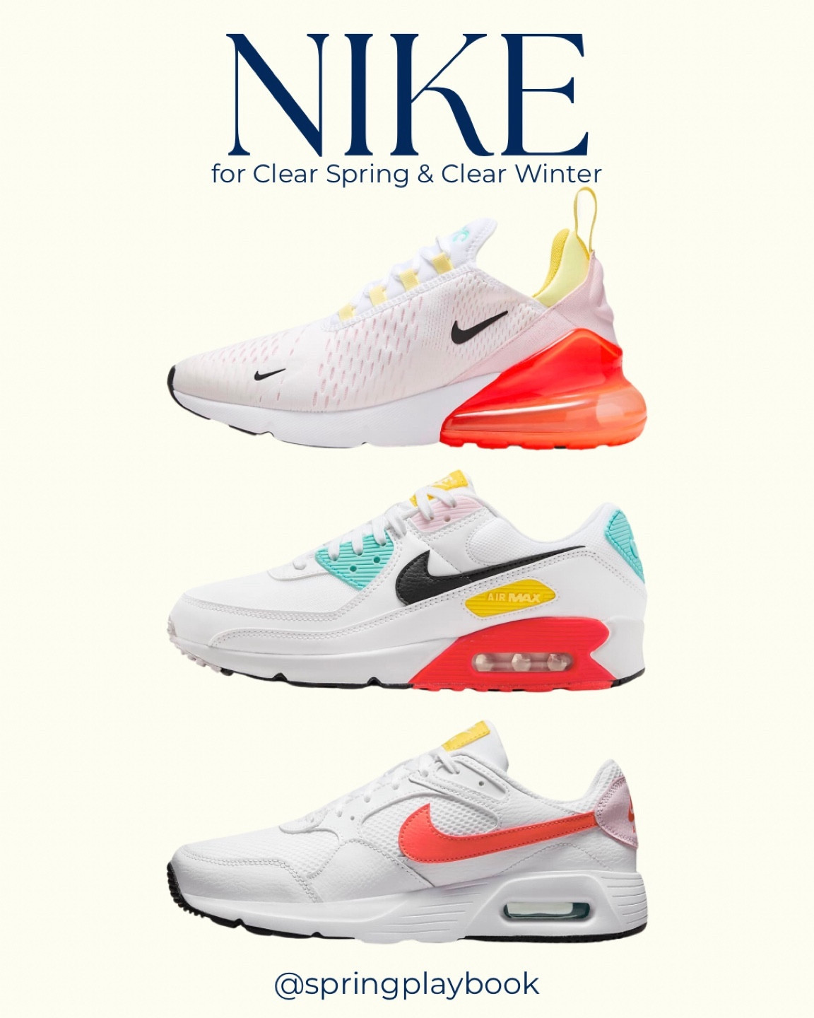 Nike Air Max for Clear Spring & Clear Winter. These shoes are bold & high contrast!

#createdcolorful #createdcolorfulspring #hocspring #tcispring #pcaspring #lightspring #warmspring #truespring #brightspring #clearspring #paintboxspring #bluespring

#LTKfitness #LTKsalealert #LTKshoecrush