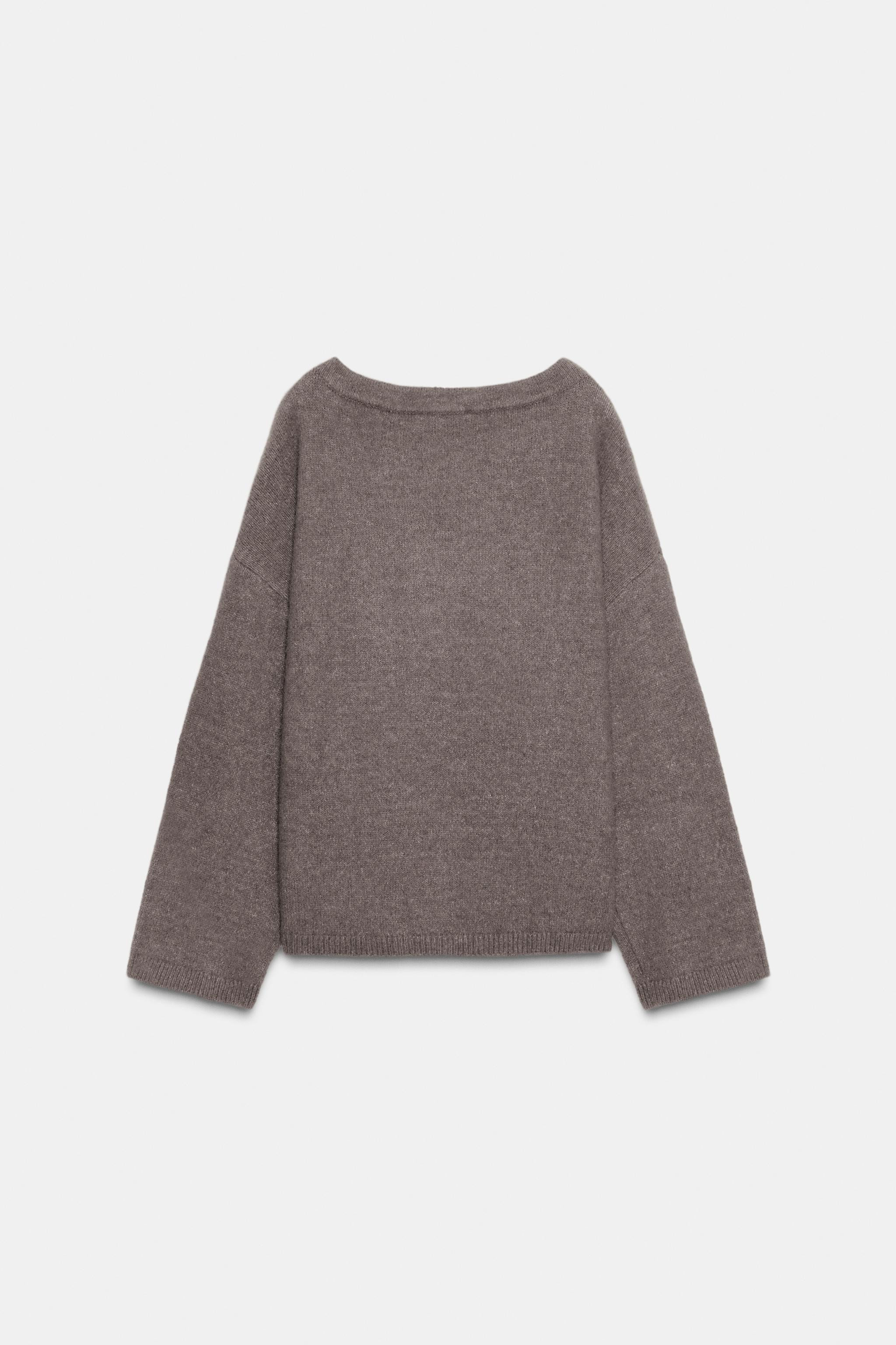 KNIT JUMPER WITH BROOCH | Zara UK