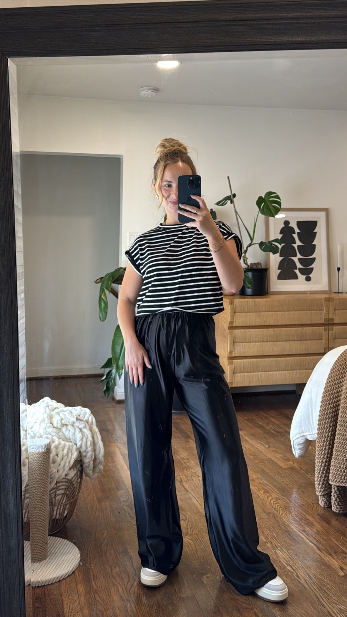 Amazon satin pants | wearing size S