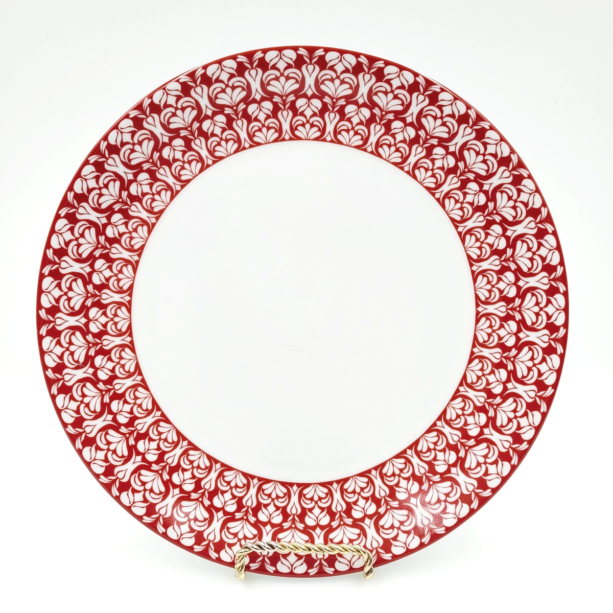 Williams Sonoma AERIN Alpine Red Dinner Plates Set of 4 NEW | eBay US