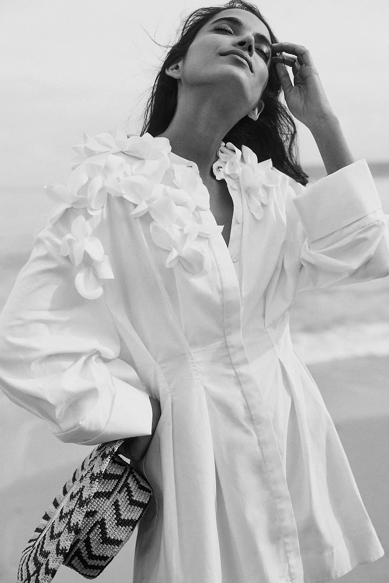 Acler 3D Floral Mini Dress | Anthropologie (US)