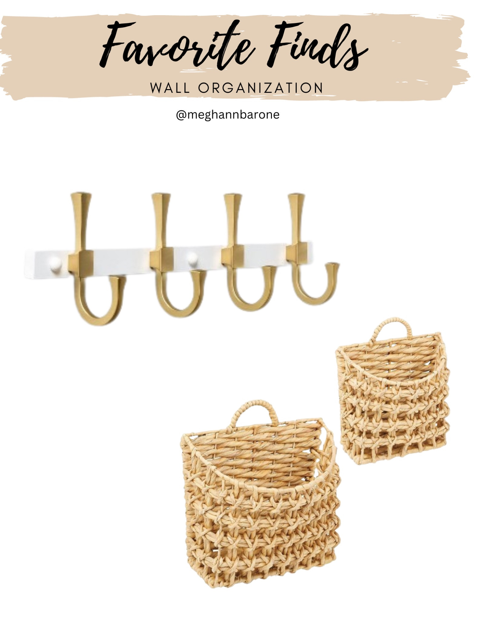 LOVE these wall organization items! Perfect for an entryway to save on space.

#LTKfamily #LTKunder50 #LTKhome