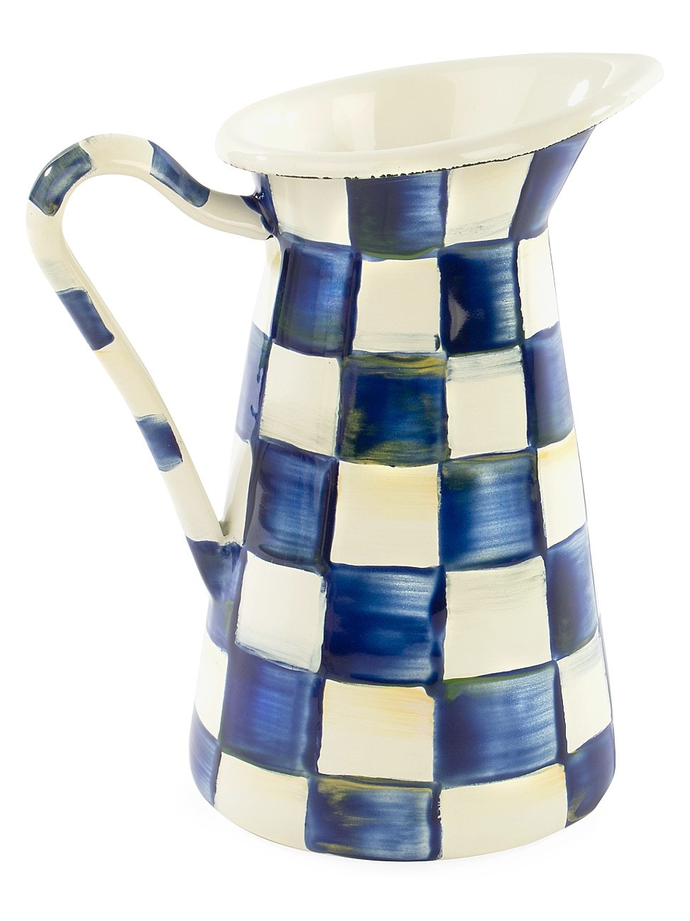 MacKenzie-Childs Small Royal Check Practical Pitcher | Saks Fifth Avenue