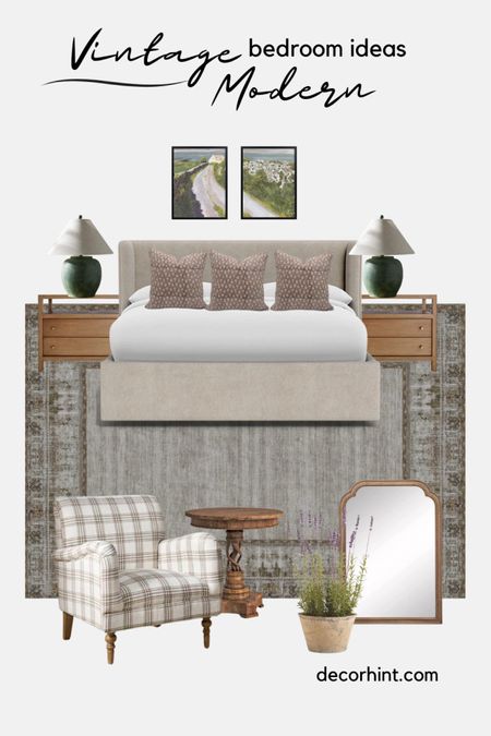 Vintage modern bedroom decor 

#LTKfindsunder50 #LTKhome #LTKfindsunder100