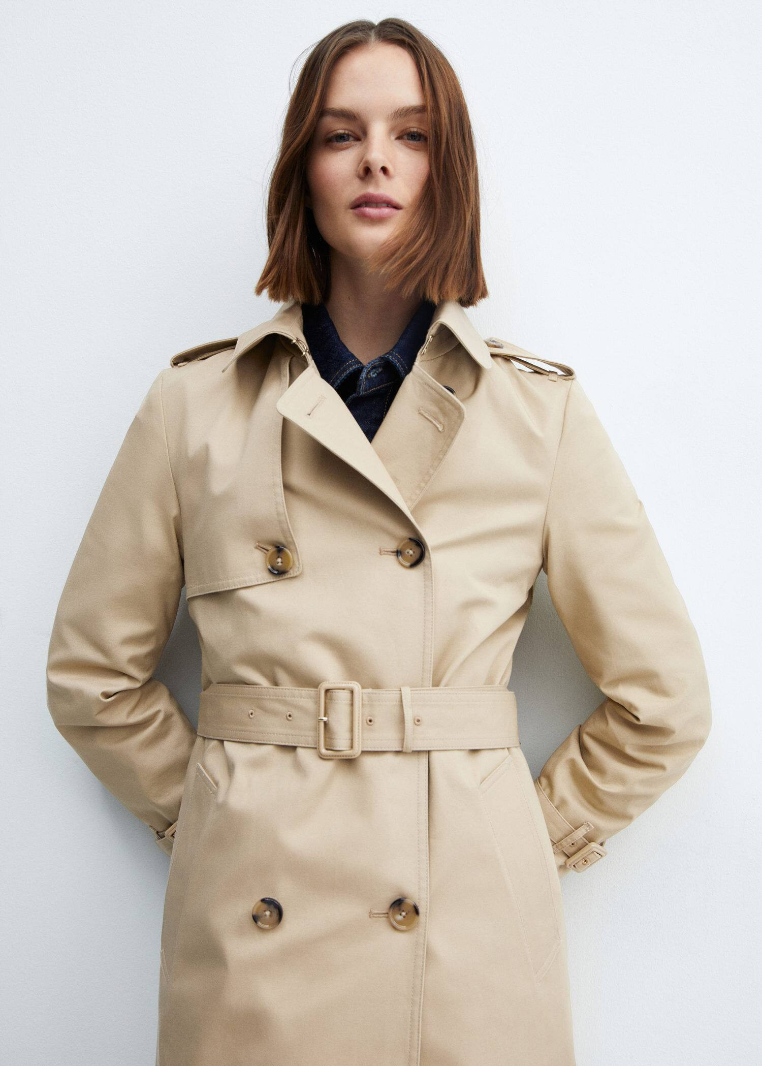 Classic trench coat with belt -  Women | Mango USA | MANGO (US)