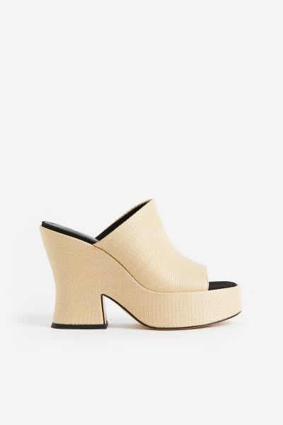 Platform straw mules | H&M (UK, MY, IN, SG, PH, TW, HK)