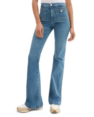 Veronica Beard Beverly High Rise Skinny Flare Jeans in Enough Said  | Bloomingdale's Women | Bloomingdale's (US)