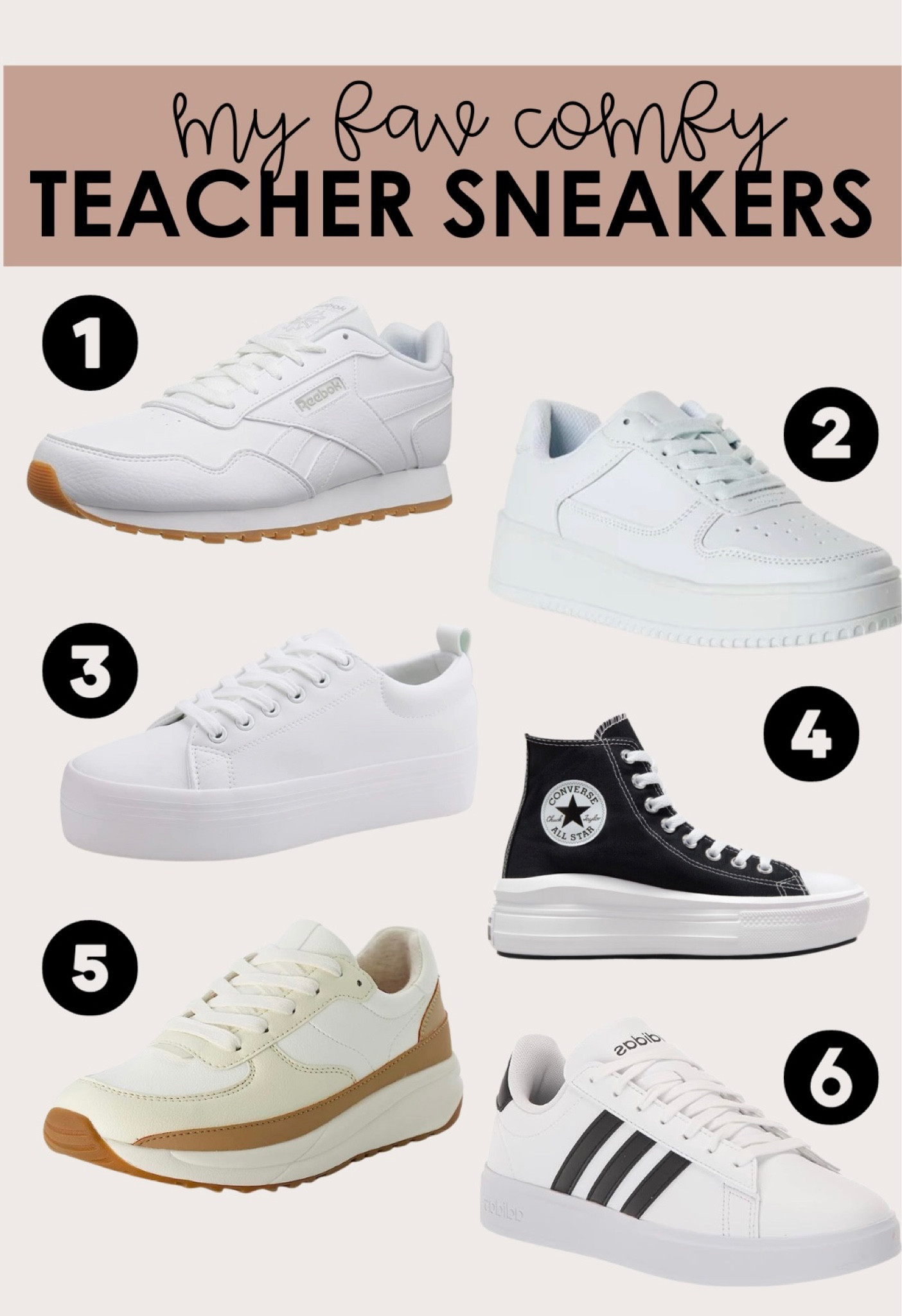 Fav comfy sneakers to wear teaching in the classroom!!! Some come in more colors I just personally love neutrals cause they do with everything!! I usually prefer to size up half in sneakers!! 

| Black Friday deals | holiday deals | sneakers | comfy teacher shoes | holiday shopping | middle school teacher 

#LTKCyberWeek #LTKHoliday #LTKworkwear