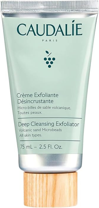 Caudalie Vinoclean Deep Cleansing Face Exfoliator, Gentle Exfoliant for All Skin Types - 75 mL | Amazon (US)