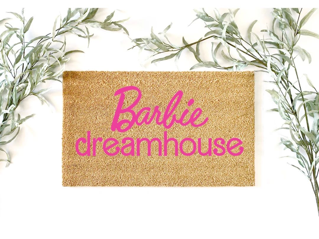 Barbie Dreamhouse Doormat, Barbie Doormat, Cute Doormat, Barbie, Barbie Home Decor, Custom Doorma... | Etsy (US)