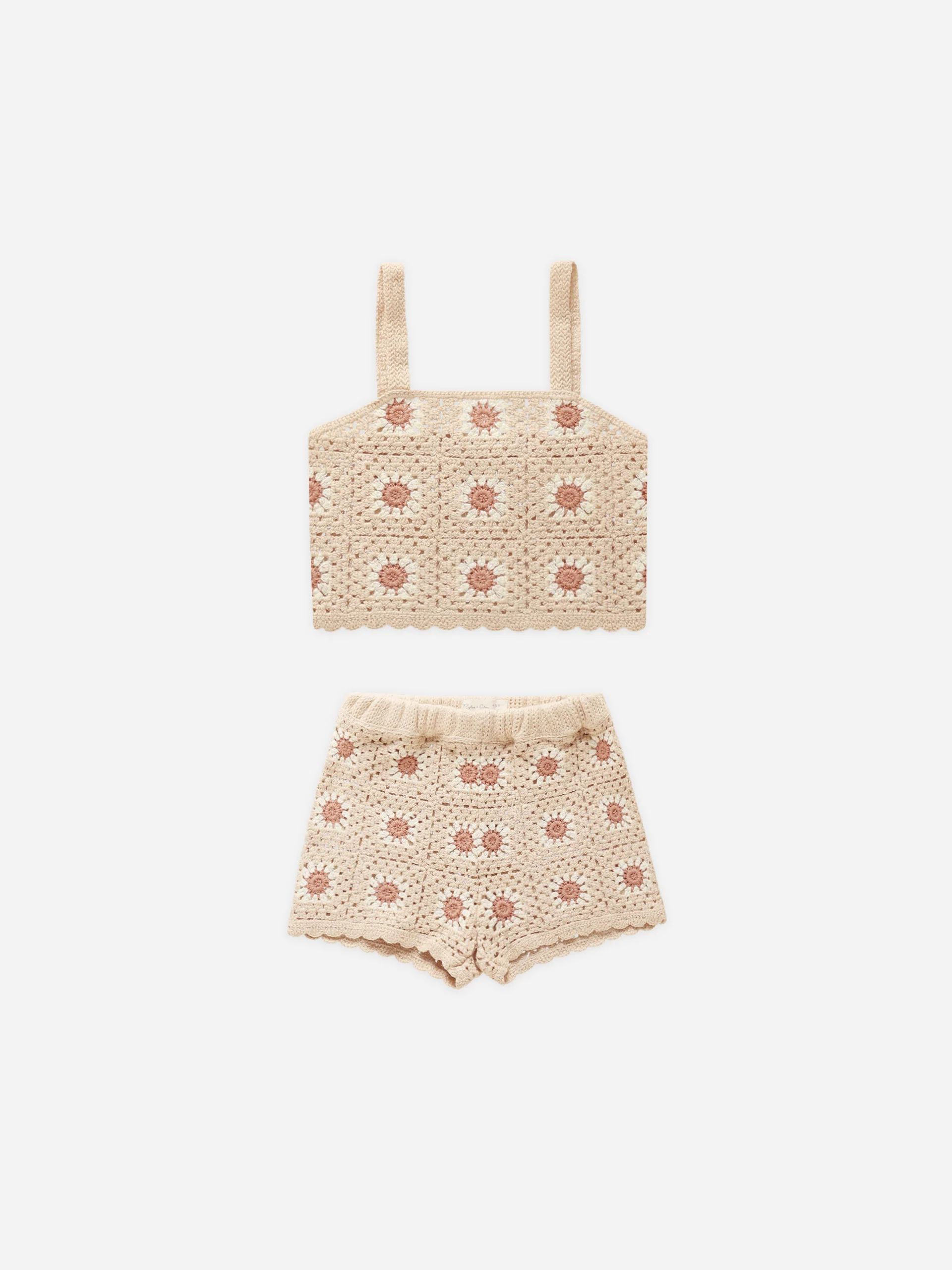 Crochet Summer Set || Floral | Rylee + Cru