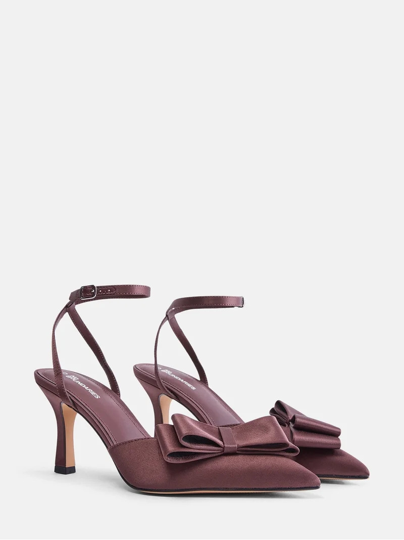 No Boundaries Women's Slingback Bow Heels | Walmart (US)