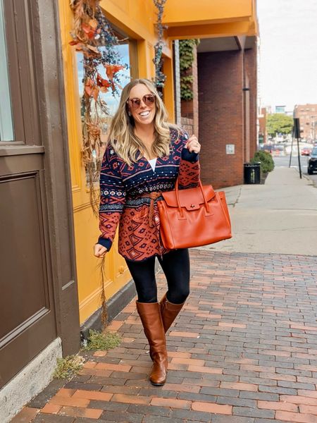 Fall colors & cardis 🍂

When those temps dip and you can pull out your sweaters & boots~ 👌🏻 Last Saturday after doing all the things around the house, we headed in town to enjoy the gorgeous fall weather we were having & giving my the excuse to pull out this printed cardigan I had picked up this summer during the Nordstrom sale~ perfect fall coziness! Love that sweatah weatha 😆 Happy almost Friday friends! 

This jacquard printed cardigan is still available (in more than one color) and currently on sale for anyone looking for a great cozy cardi! 👉🏻

#LTKsalealert #LTKSeasonal #LTKstyletip