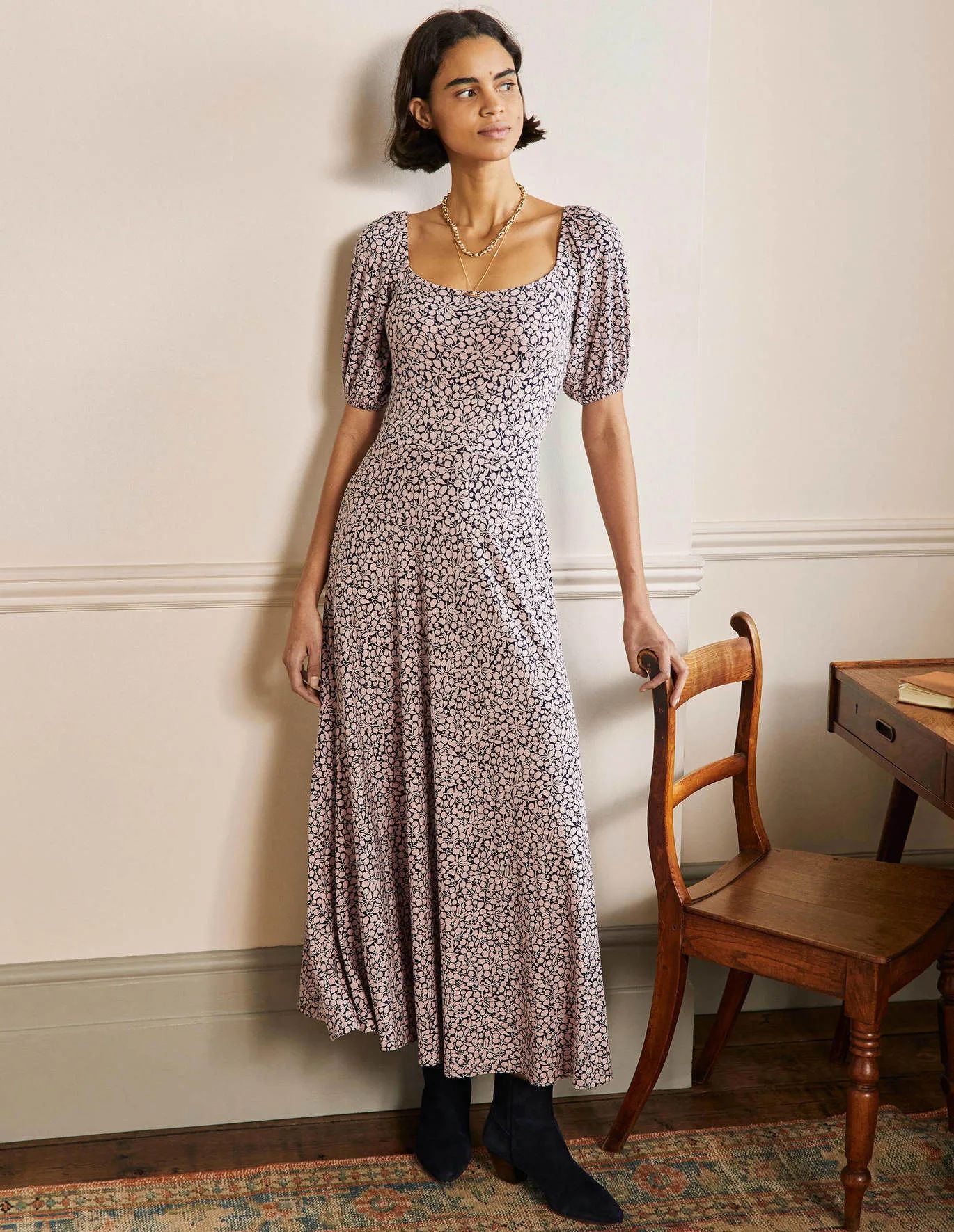 Square Neck Jersey Maxi Dress | Boden (US)