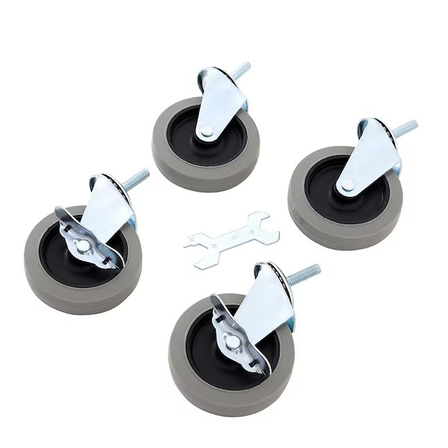 Style Selections 4-Pack 4-in Rubber Swivel Caster | Lowe's