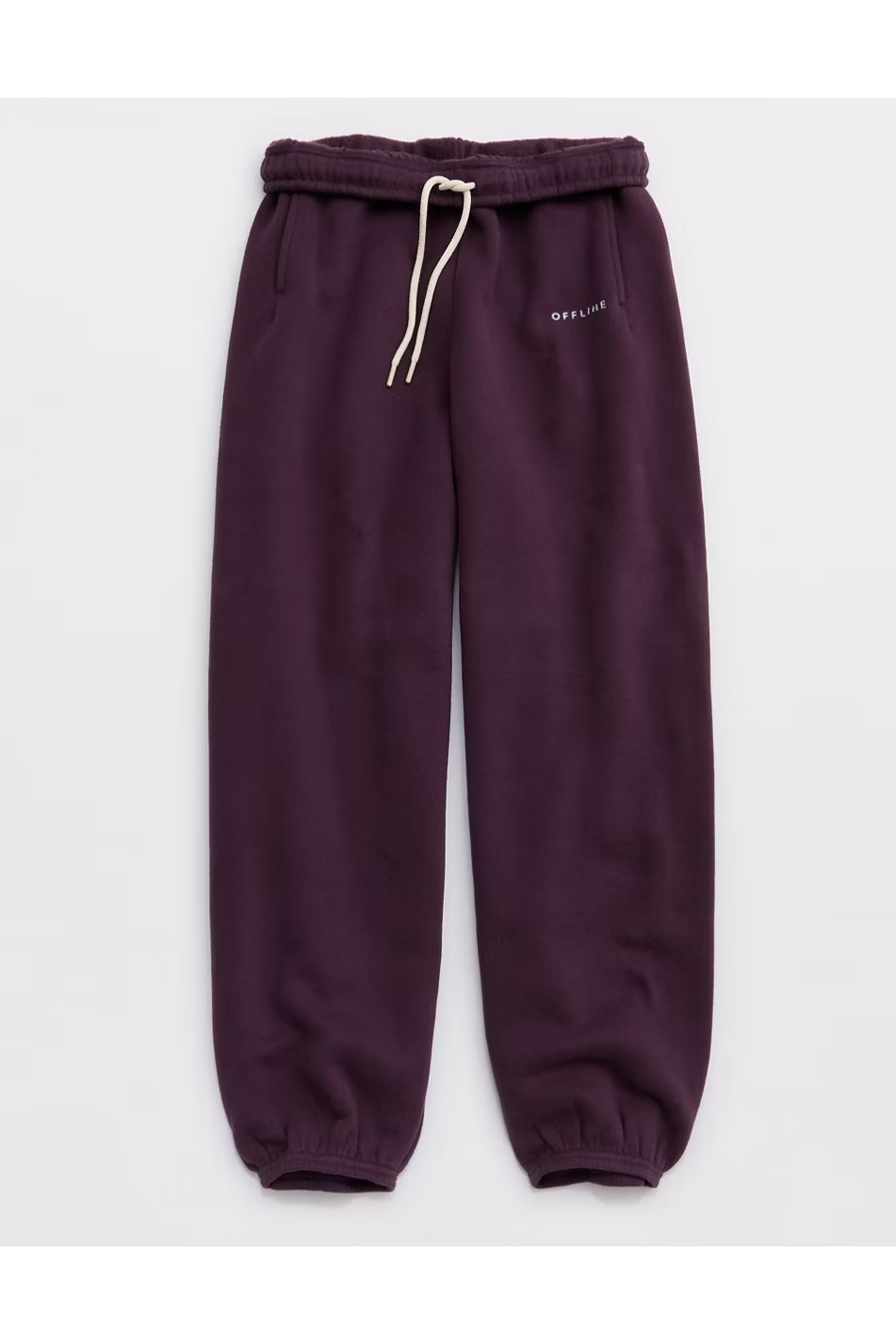 OFFLINE By Aerie Cloud Fleece Baggy Jogger Women's Cool Berry XXS | Aerie