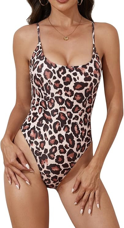 B2prity Women's One Piece Swimsuit Sexy High Cut Slimming Tummy Control Bathing Suit 2024 | Amazon (US)